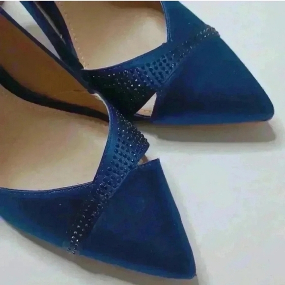 Navy Vince Camuto Heels with Sparkly - Picture 9 of 16